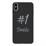 # 1 Daddy Back Printed Black Soft Phone Case: #1 Daddy