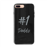 # 1 Daddy Back Printed Black Soft Phone Case: #1 Daddy