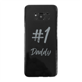 # 1 Daddy Back Printed Black Soft Phone Case: #1 Daddy