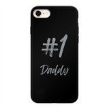 # 1 Daddy Back Printed Black Soft Phone Case: #1 Daddy