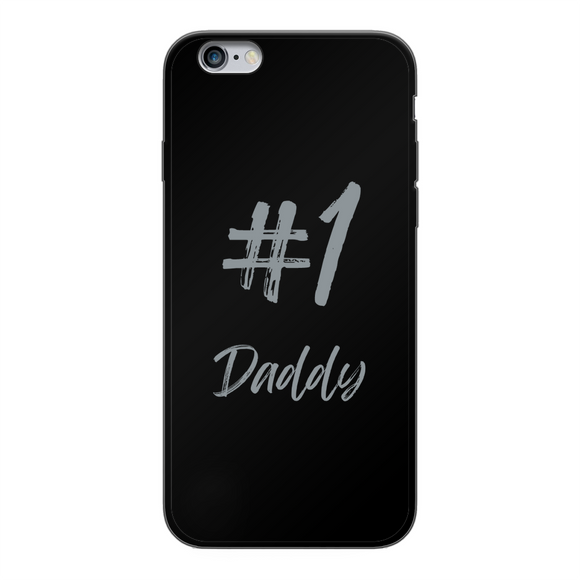 # 1 Daddy Back Printed Black Soft Phone Case: #1 Daddy