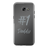 # 1 Daddy Printed Transparent Hard Phone Case: #1 Daddy