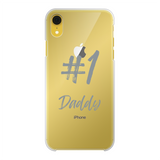 # 1 Daddy Printed Transparent Hard Phone Case: #1 Daddy