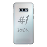 # 1 Daddy Printed Transparent Hard Phone Case: #1 Daddy