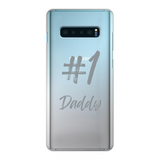 # 1 Daddy Printed Transparent Hard Phone Case: #1 Daddy