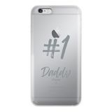 # 1 Daddy Printed Transparent Hard Phone Case: #1 Daddy