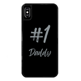 # 1 Daddy Back Printed Black Hard Phone Case: #1 Daddy