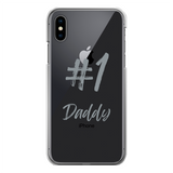 # 1 Daddy Printed Transparent Hard Phone Case: #1 Daddy