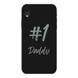 # 1 Daddy Back Printed Black Soft Phone Case: #1 Daddy