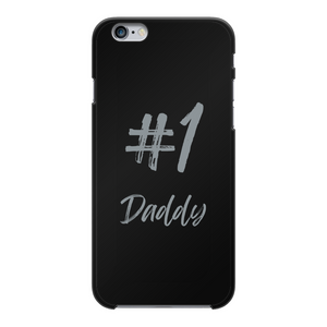 # 1 Daddy Back Printed Black Hard Phone Case: #1 Daddy