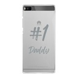 # 1 Daddy Printed Transparent Hard Phone Case: #1 Daddy