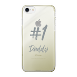 # 1 Daddy Printed Transparent Hard Phone Case: #1 Daddy