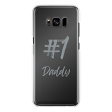 # 1 Daddy Printed Transparent Hard Phone Case: #1 Daddy