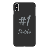 # 1 Daddy Back Printed Black Hard Phone Case: #1 Daddy