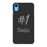 # 1 Daddy Back Printed Black Hard Phone Case: #1 Daddy