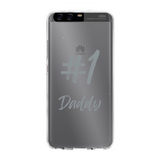 # 1 Daddy Printed Transparent Hard Phone Case: #1 Daddy