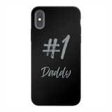 # 1 Daddy Back Printed Black Soft Phone Case: #1 Daddy