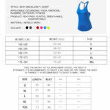 Women's T-Backless Loose Sleeveless Sports Crop Top