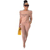 Ladies Fashionable Stretch Casual Two Piece suit.