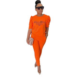 Ladies Fashionable Stretch Casual Two Piece suit.