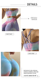 Tie Dye Seamless Yoga / Fitness Bra & Leggings Set