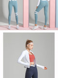 Women's Sportswear / Yoga Set - Leggings, Seamless Fitness Bra and Zipped Jacket