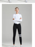 Women's Sportswear / Yoga Set - Leggings, Seamless Fitness Bra and Zipped Jacket