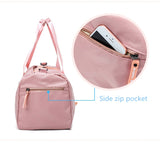 Women Sequins PINK Travel and Fitness Training Bag For Sports, Gym, Yoga or Travel with Dry / Wet Separation for Shoes or Clothing