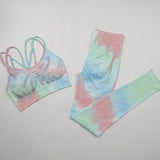 Tie Dye Seamless Yoga / Fitness Bra & Leggings Set